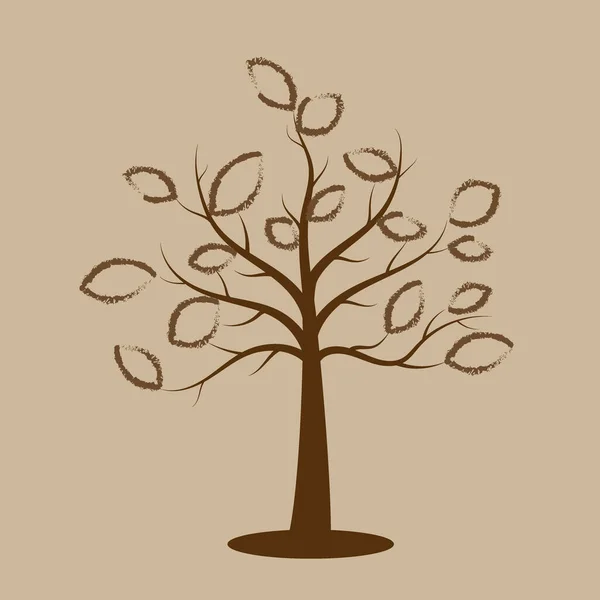 Árbol Estilizado Abstracto Ilustración Vectorial — Vector de stock