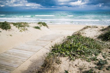 Akdeniz sahil peyzaj