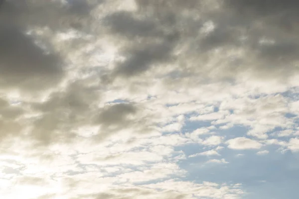 Облачное Утреннее Небо Кучевые Облака Природный Фон — стоковое фото