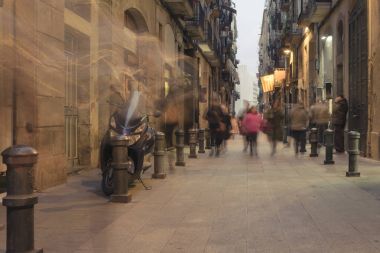 Barcelona sokaklarında geceleri