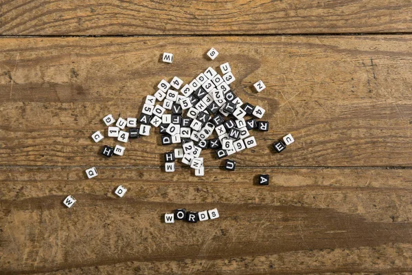 Harfler dices — Stok fotoğraf