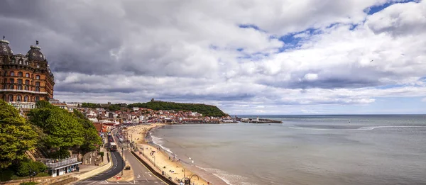 Vista Del Puerto Scarborough Ciudad North Yorkshire Gran Bretaña —  Fotos de Stock