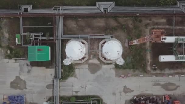 Przemysł Naftowy Rosyjskie Pole Naftowe Syberii Rafineria Ropy Naftowej Obszary — Wideo stockowe