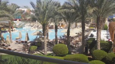 Sharm El Sheikh, Mısır - 5 Mart: havuzu teras ve avuç içi