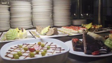 Tatlı lezzetli lezzetli yemek portre