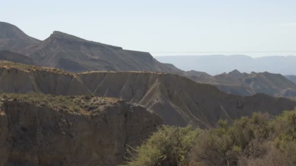 Çöl Dağ manzarası. Almeria, İspanya — Stok video