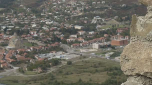 Vue panoramique de Mtskheta, Géorgie . — Video