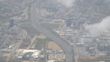 Progresive şehrin hava üstten görünüm. Tel-Aviv. 16.04.2018