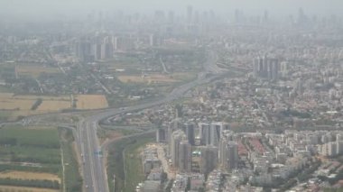 Progresive şehrin hava üstten görünüm. Tel-Aviv. 16.04.2018