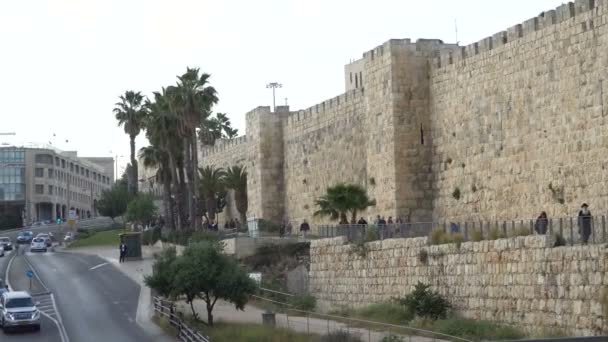 Jerusalem, israel am turm von david — Stockvideo