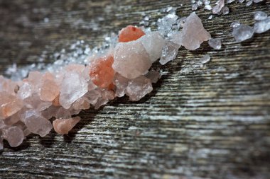 Himalaya tuz eski ahşap tablo