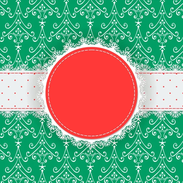 Tarjeta de Navidad con espacio para texto — Vector de stock