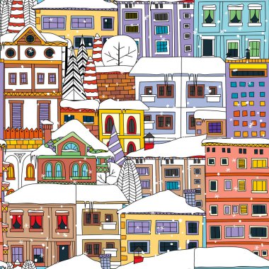 Kış kasaba desen 