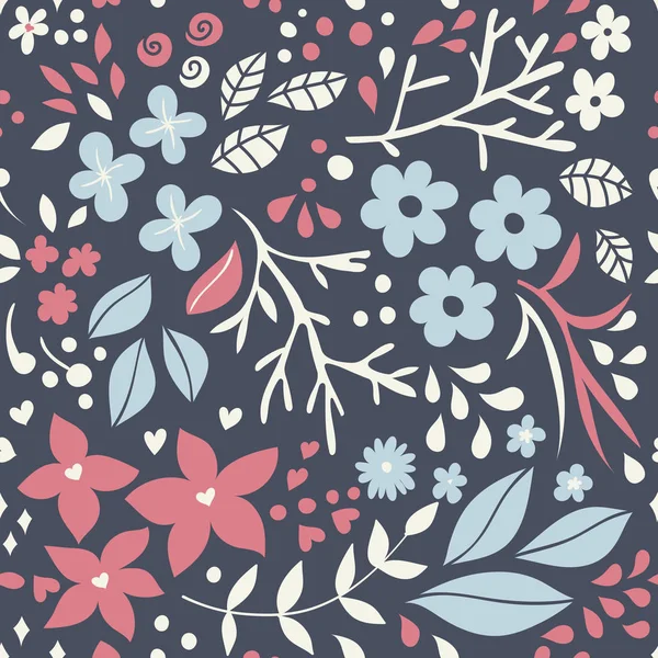 Seamless floral pattern — Stock Vector