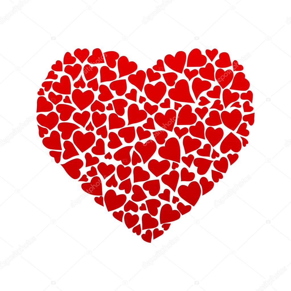 Red heart design