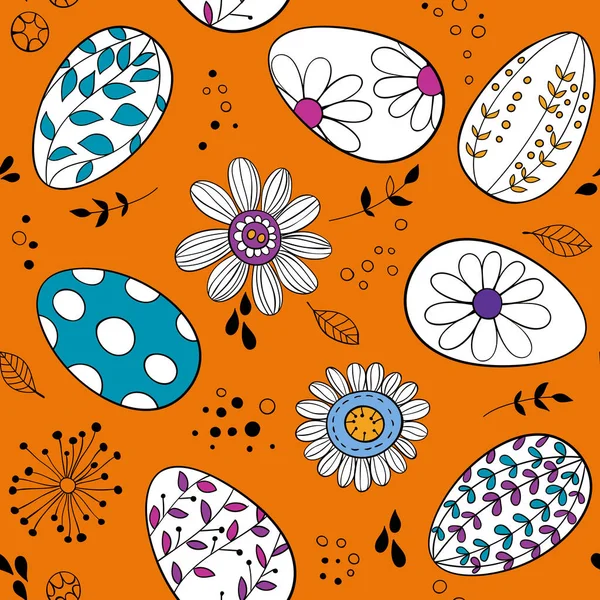 Patrón de huevos de Pascua — Archivo Imágenes Vectoriales