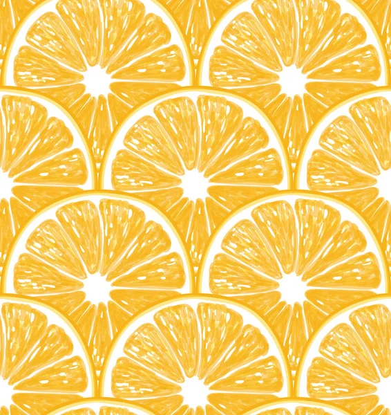 橘子无缝模式 — 图库矢量图片