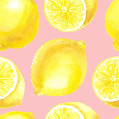 Sulu Boya limon desen