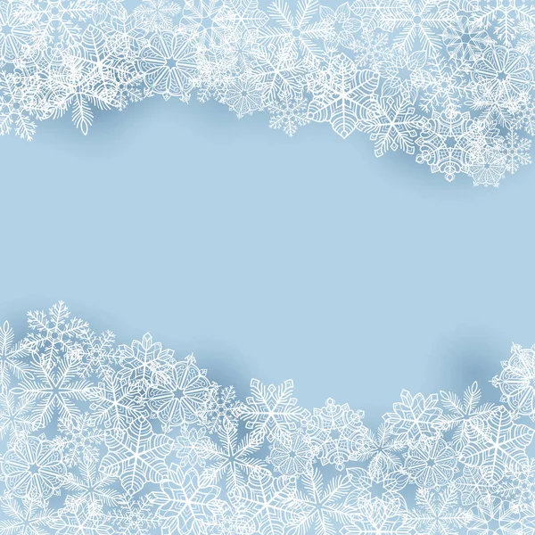 Winter background with snowflakes — Stock Vector