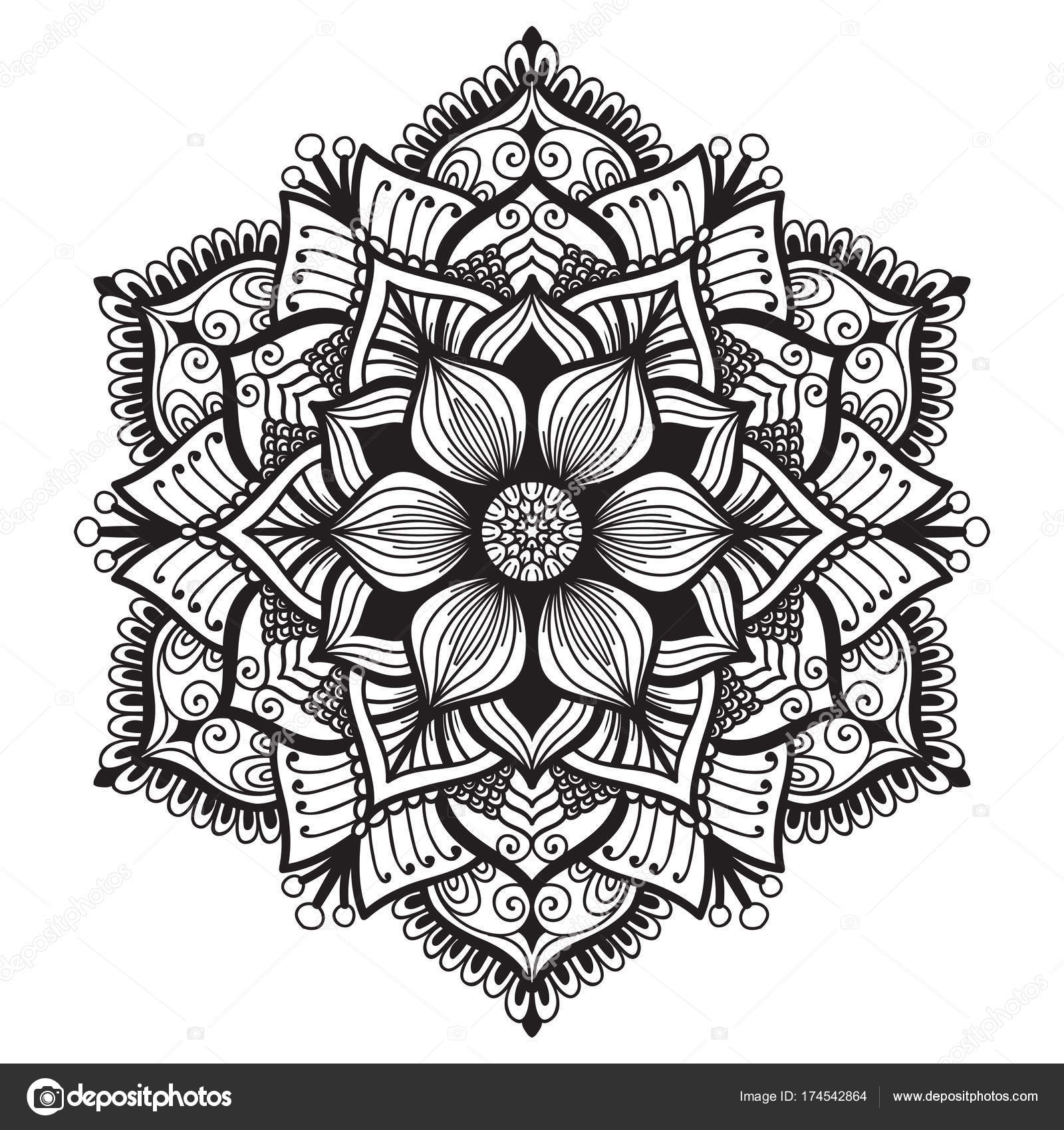 Download Hand drawn mandala ⬇ Vector Image by © katerinamk | Vector Stock 174542864