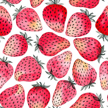 Starwberry suluboya desen