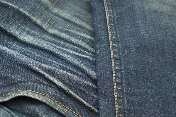 Bastante viejo jean azul tienen texturas de rayas — Foto de Stock