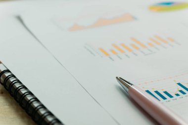 çubuk grafik bilgi kağıt üzerinde yerleştirilen kalem vardır ve diğer veri