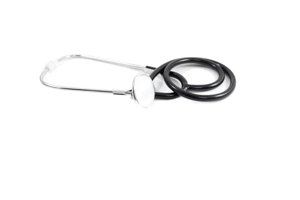 Stetoscopio su sfondo bianco. immagine per isolato, salute, eq — Foto Stock