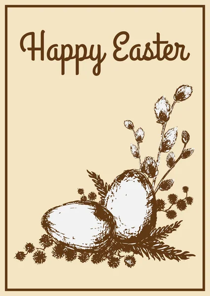 Vintage Paskalya kartı