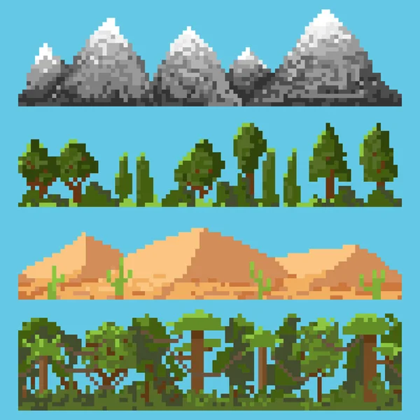 Piksel peyzaj öğeleri kümesi