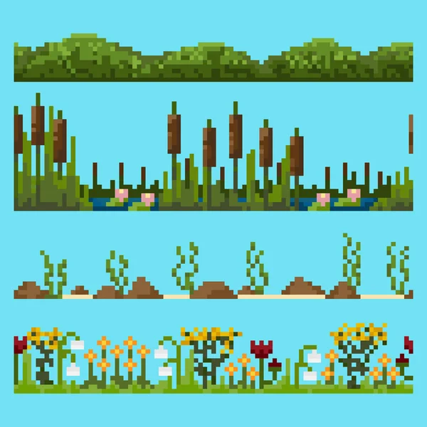 Piksel peyzaj öğeleri kümesi