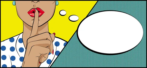 Fundo vetorial em estilo de pop art . — Vetor de Stock