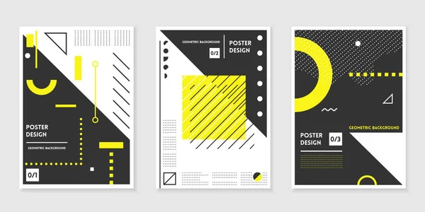 Trendy geometrik desenlerle grubu şablonları kapsar