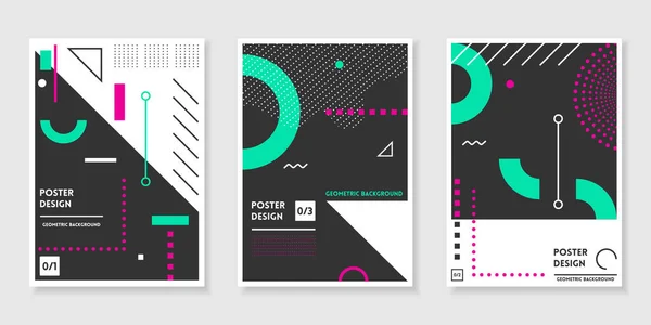 Trendy geometrik desenlerle grubu şablonları kapsar