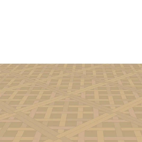 Holzboden isoliert auf transparentem Hintergrund. realistische dunkelbraune Holzoberfläche für Ihre Gestaltung in perspektivischer Sicht — Stockvektor
