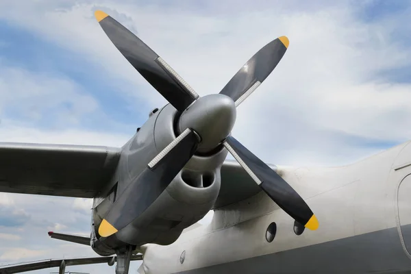 Uçak turboprop motoru — Stok fotoğraf