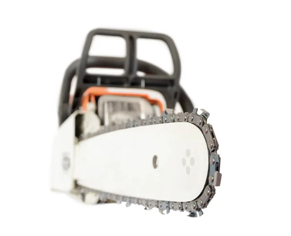 Close up view of petrol chainsaw — Stock Photo, Image