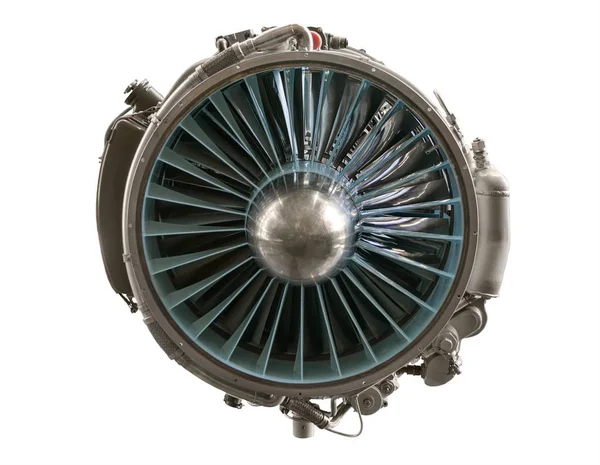 Интерьер авиационного реактивного двигателя — стоковое фото