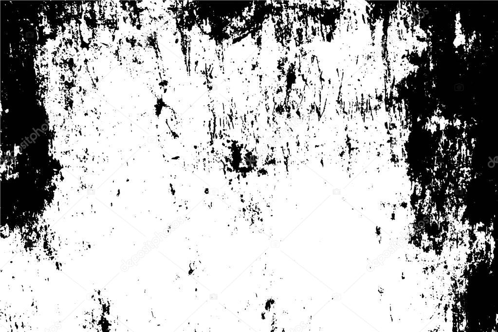Distressed halftone grunge black and white vector texture rusty metal