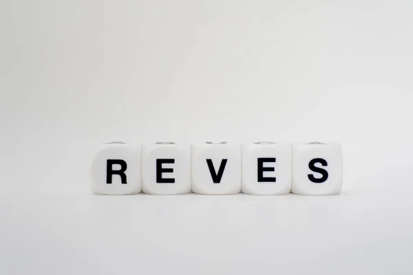 Reves ダイス文字 — ストック写真