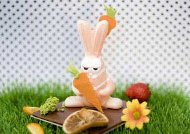 çikolatadan yapılmış tavşan