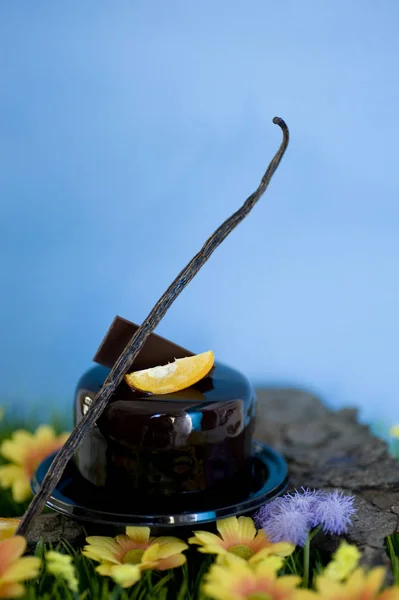 Dark chocolate cake — Stock Photo, Image