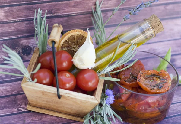 Mix van Mediterrane ingrediënten — Stockfoto