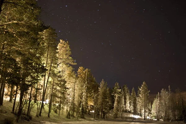 Cielo expuesto en Laponia — Foto de Stock