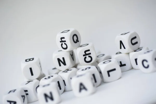 Mix of dice letters — Stock Photo, Image