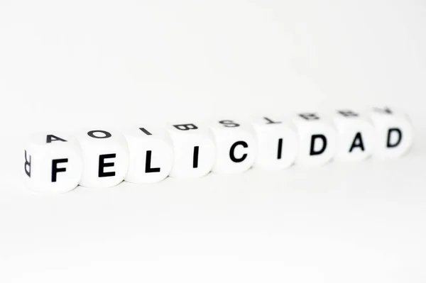 Felicidad dice letters — ストック写真