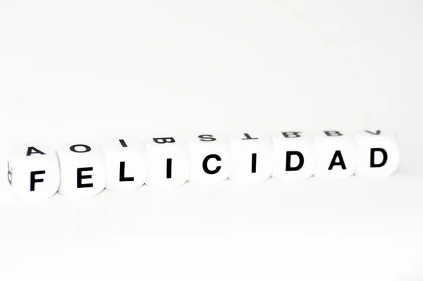 Felicidad dice letters — ストック写真