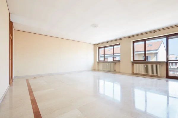 Empty living room with marble floor — Stock Photo, Image