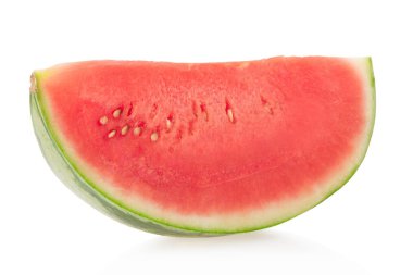 Karpuz dilim beyaz, kırpma yolu üzerinde