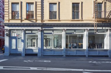 Alexander Wang amiral gemisi mağaza New York Soho Grand sokakta.